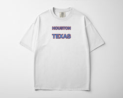 Houston Texas Vertical Stack Tee