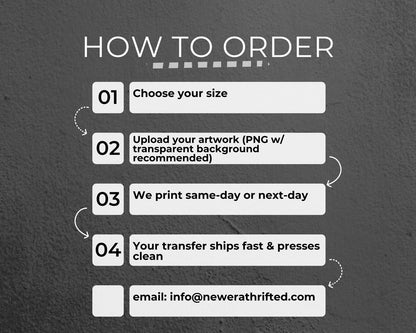 Custom 13" Ready-to-Press DTF Transfer